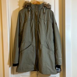 NWOT Eddie Bauer Faux-Fur Hooded Sherpa and Flannel Lined Parka